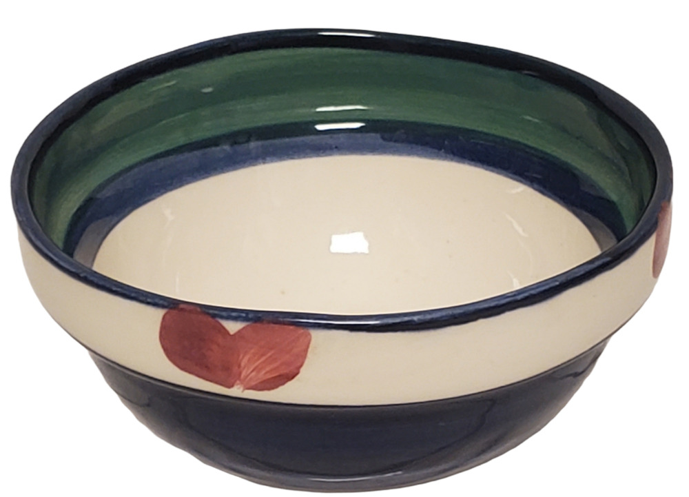 Vintage Gail Pittman Hearts And Flowers Pattern 5 X 2" Cereal Bowl Signed